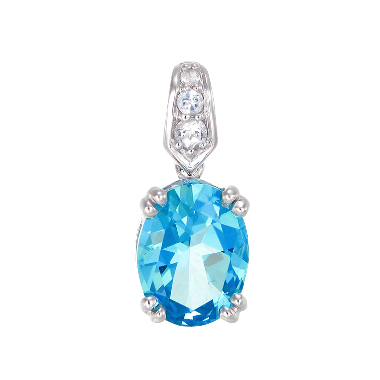 Classically Elegant Passion Topaz Pendant