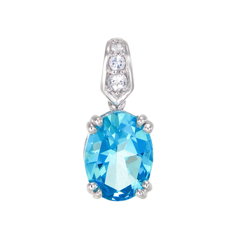 Classically Elegant Passion Topaz Pendant