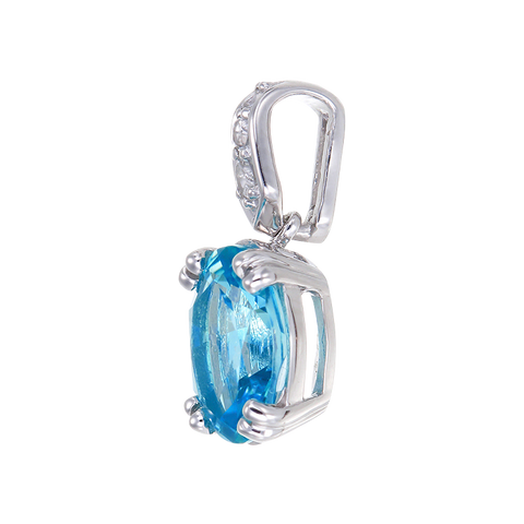 Classically Elegant Passion Topaz Pendant
