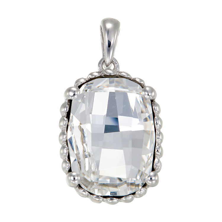 Luminous White Crystal Pendant
