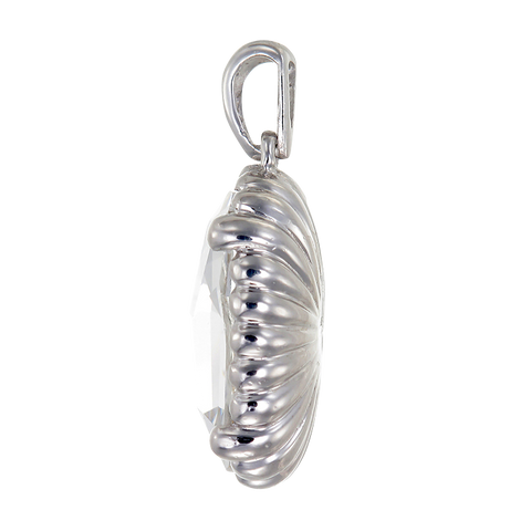 Luminous White Crystal Pendant