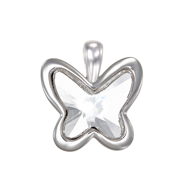 Crystal Glowing Butterfly Pendant