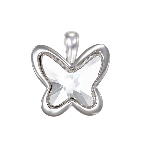 Crystal Glowing Butterfly Pendant