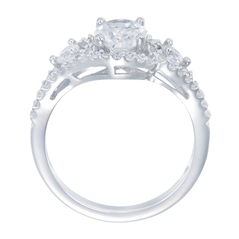 Elegant Oval Spiral Design Ring