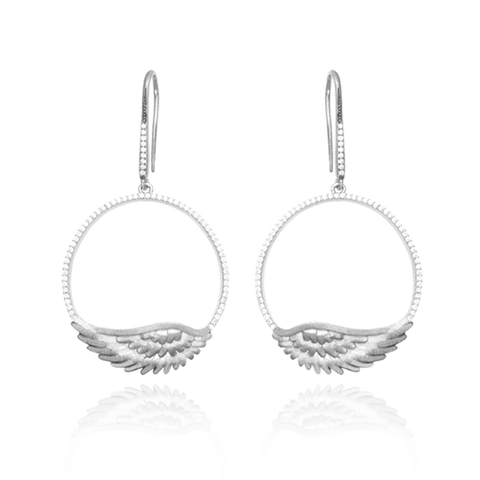 Feathered Halo Earrings