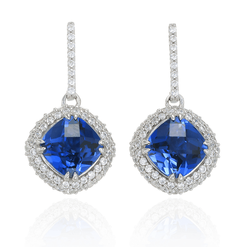 Sumptuous Blue Sapphire Earrings