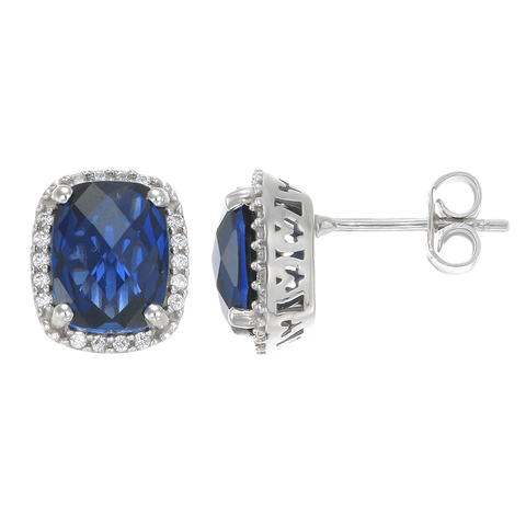 Luscious Blue Sapphire Earrings