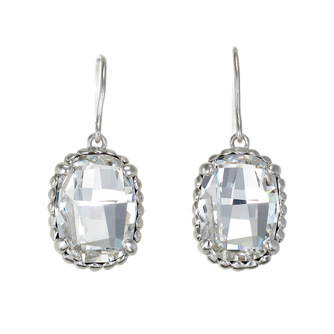 Luminous White Crystal Earrings