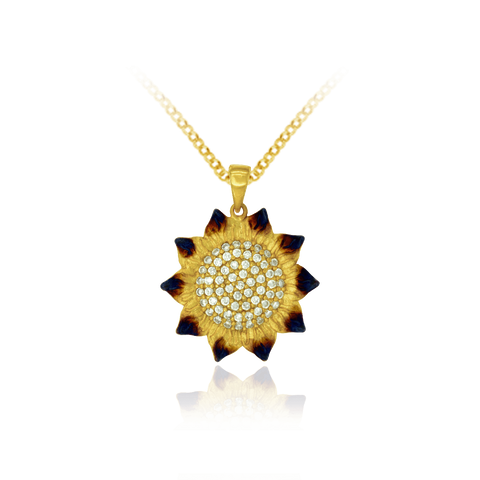 Ember Sunflower Pendant
