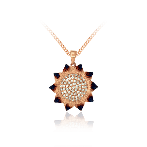 Ember Sunflower Pendant