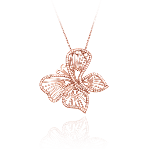 Wire Butterfly Pendant