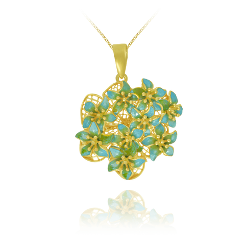 Golden Bouquet Pendant