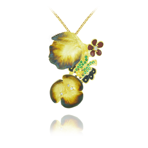 Golden Blossom Pendant