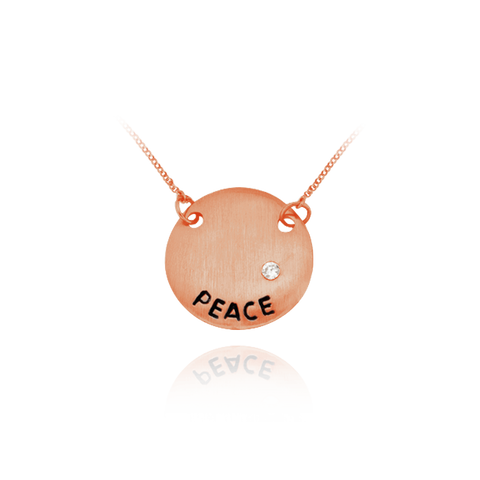 PEACE Circle Pendant