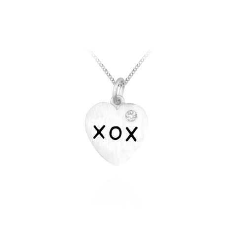 XOX Heart Charm Pendant