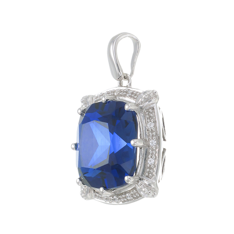 Sparkling Vintage Inspired Sapphire Pendant