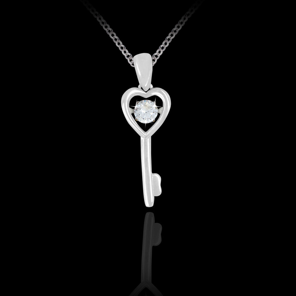 Heart Key Pendant