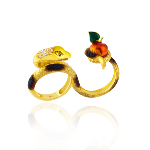 Adam & Eve Ember Snake Ring