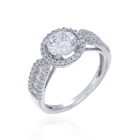 Graceful Royal Design Halo Ring