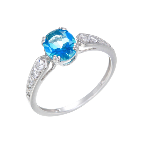 Classically Elegant Passion Topaz Ring