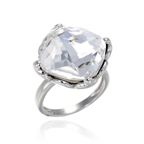 Brilliant White Crystal Ring
