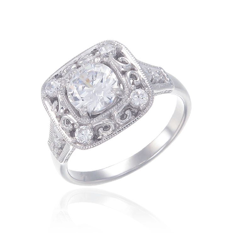 Vintage Halo Setting Ring