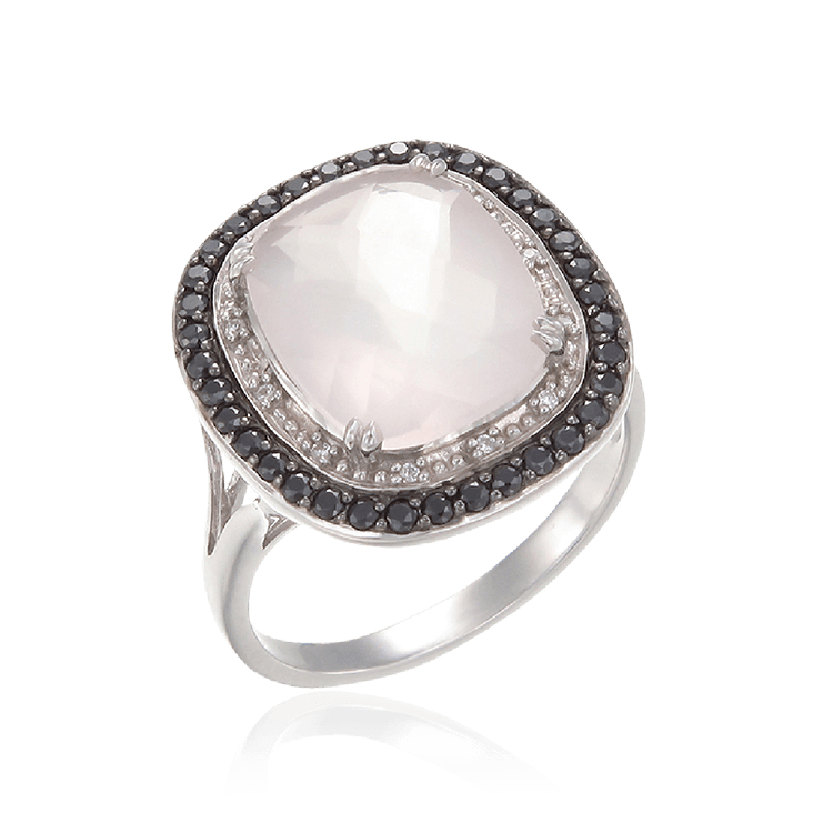 Natural Rose Quartz Ring