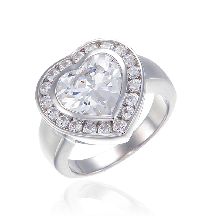 Superb Heart Cocktail Ring