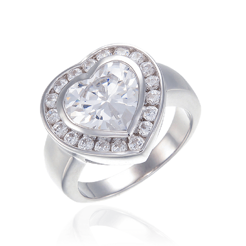 Superb Heart Cocktail Ring
